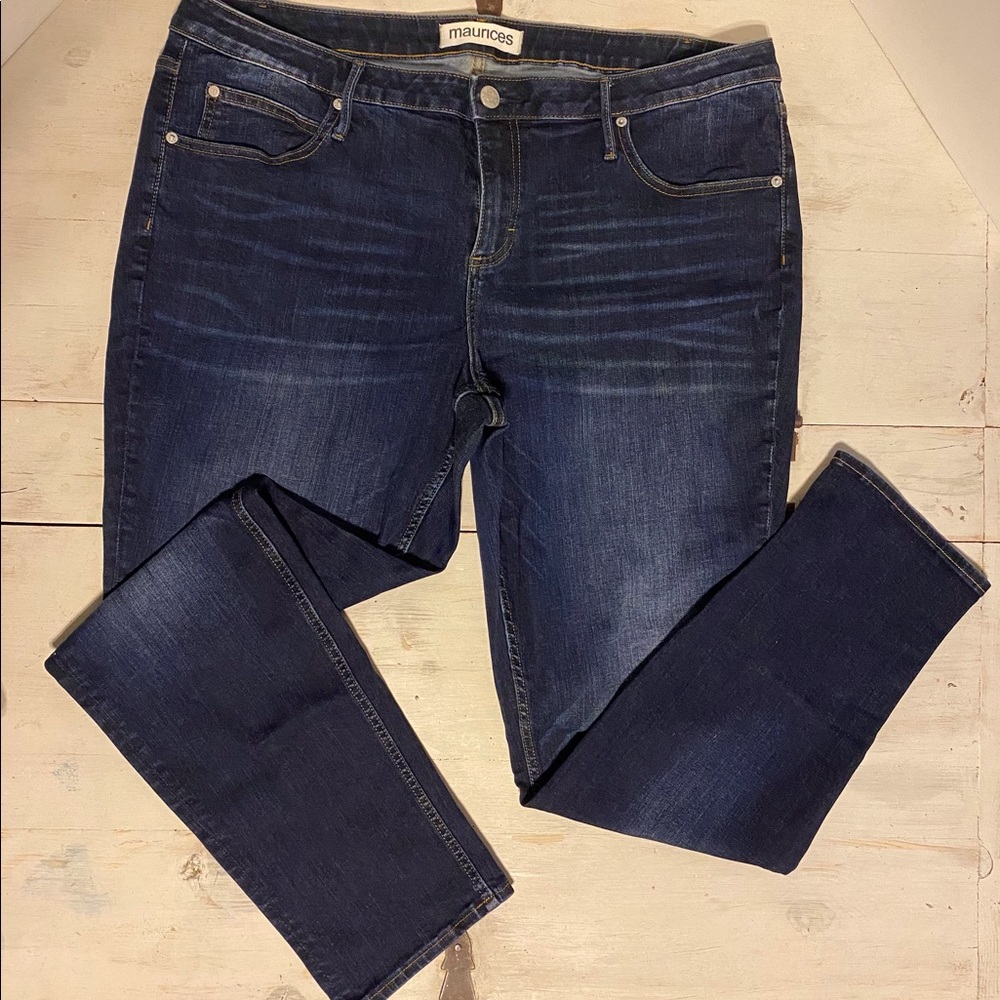 Maurice Skinny True Blue Jean size 20